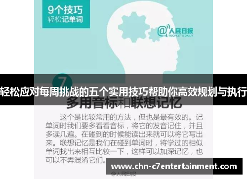 轻松应对每周挑战的五个实用技巧帮助你高效规划与执行 轻松应对每周挑战的五个实用技巧帮助你高效规划与执行